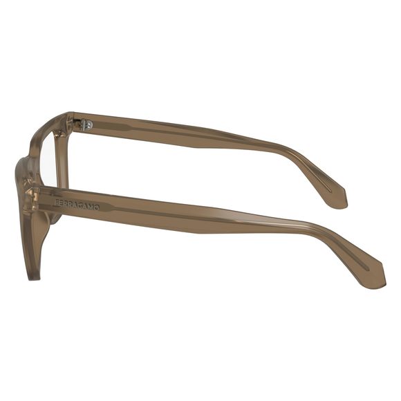 New FERRAGAMO SF-2990 213 Crystal Light Brown Eyeglasses 52/21/145